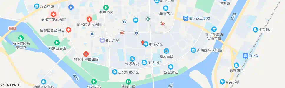 丽水东银苑_公交站地图_丽水公交_妙搜公交查询2025