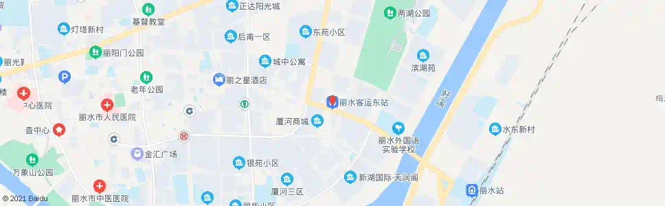 丽水里东口_公交站地图_丽水公交_妙搜公交查询2025