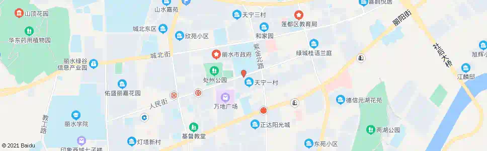 丽水天宁一村_公交站地图_丽水公交_妙搜公交查询2025