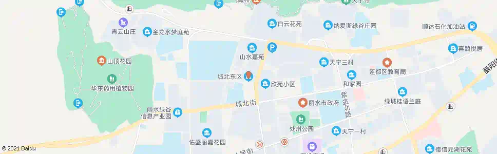 丽水城北东区_公交站地图_丽水公交_妙搜公交查询2025