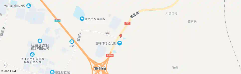 丽水富岭小学_公交站地图_丽水公交_妙搜公交查询2025