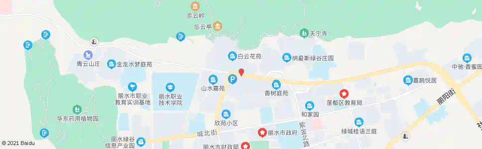 丽水白云花苑南_公交站地图_丽水公交_妙搜公交查询2025