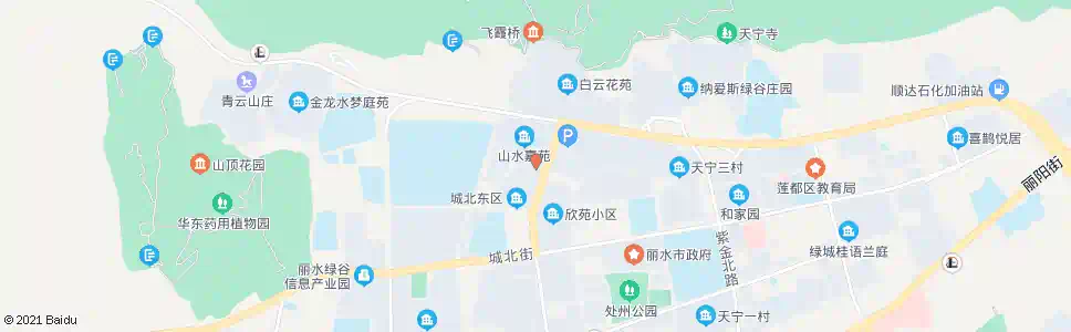 丽水山水嘉苑_公交站地图_丽水公交_妙搜公交查询2025