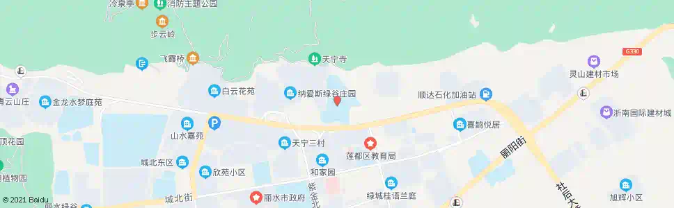 丽水花园中学南_公交站地图_丽水公交_妙搜公交查询2025