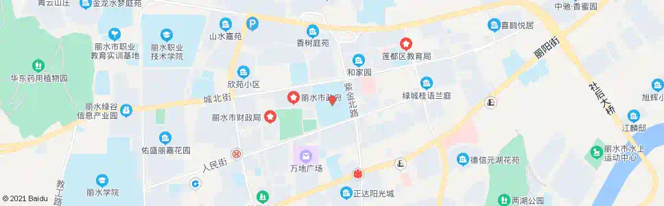 丽水体育中心西_公交站地图_丽水公交_妙搜公交查询2025