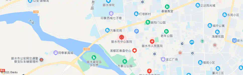丽水中心医院_公交站地图_丽水公交_妙搜公交查询2025