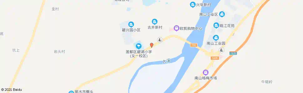 丽水文一路口_公交站地图_丽水公交_妙搜公交查询2025