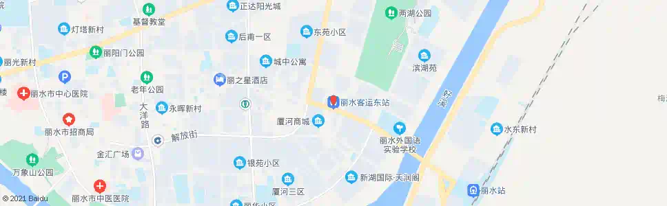 丽水汽车东站东_公交站地图_丽水公交_妙搜公交查询2025