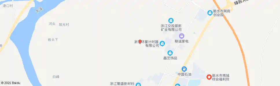 丽水芝麻地村(白峰路口)_公交站地图_丽水公交_妙搜公交查询2025