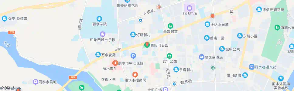 丽水丽阳门公园_公交站地图_丽水公交_妙搜公交查询2025
