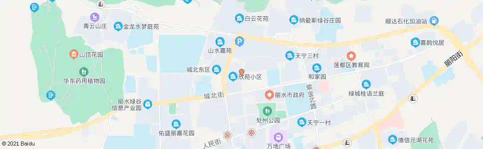 丽水欣苑小区_公交站地图_丽水公交_妙搜公交查询2025
