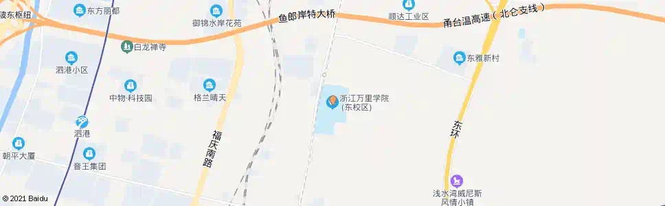 宁波万里学院东_公交站地图_宁波公交_妙搜公交查询2025