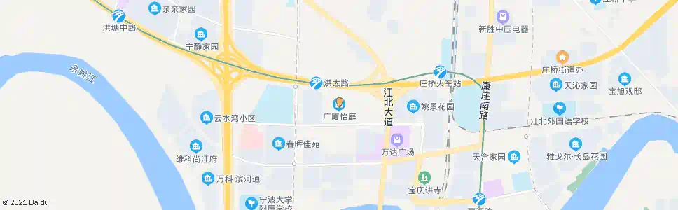 宁波广厦怡庭_公交站地图_宁波公交_妙搜公交查询2025