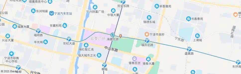 宁波海晏北路(宁波文化广场北)_公交站地图_宁波公交_妙搜公交查询2025