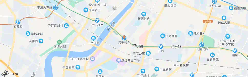 宁波兴宁桥东_公交站地图_宁波公交_妙搜公交查询2025