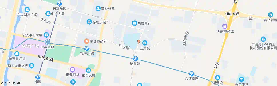 宁波盛莫北路宁东路口_公交站地图_宁波公交_妙搜公交查询2025