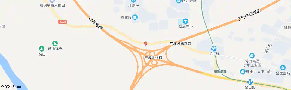 宁波前洋庙_公交站地图_宁波公交_妙搜公交查询2025