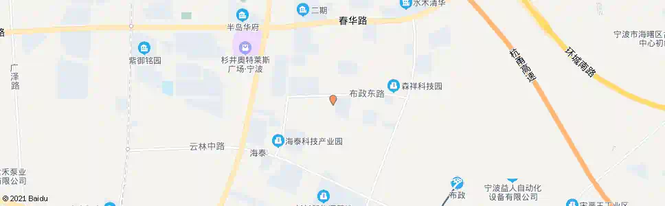 宁波科欣路布政东路口_公交站地图_宁波公交_妙搜公交查询2025