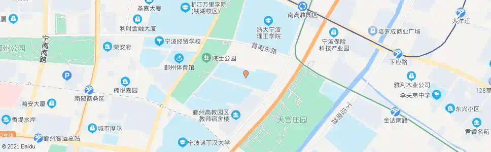 宁波宁波城市学院(鄞州教育中心)_公交站地图_宁波公交_妙搜公交查询2025