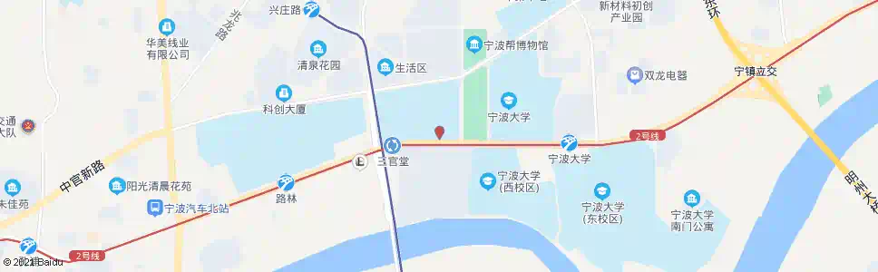 宁波宁波大学科技学院(浙江纺织服装学院)_公交站地图_宁波公交_妙搜公交查询2025