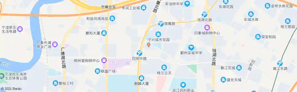 宁波小城花园_公交站地图_宁波公交_妙搜公交查询2025