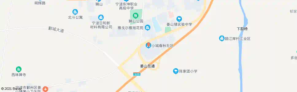 宁波公交姜山站(小城春秋)_公交站地图_宁波公交_妙搜公交查询2025