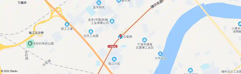 宁波五里牌_公交站地图_宁波公交_妙搜公交查询2025