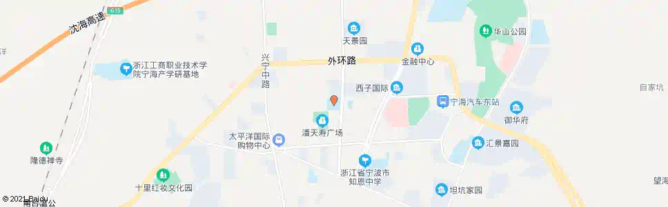 宁波潘天寿中学_公交站地图_宁波公交_妙搜公交查询2025