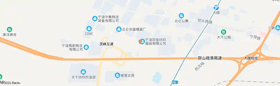 宁波龙潭山路甬江路口_公交站地图_宁波公交_妙搜公交查询2025