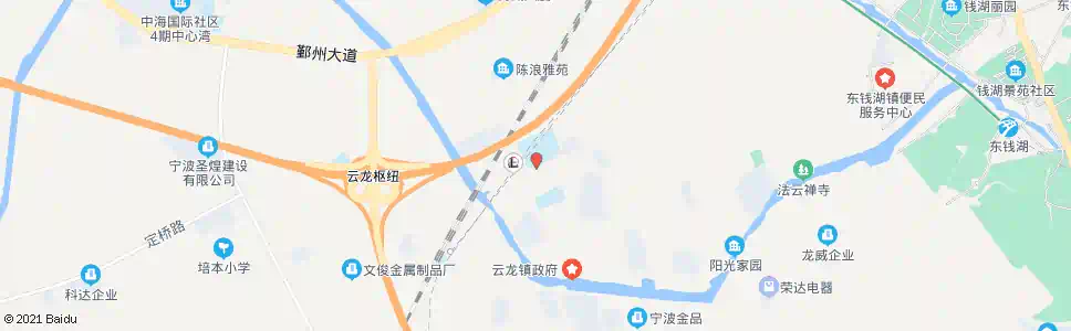 宁波云龙中学_公交站地图_宁波公交_妙搜公交查询2025