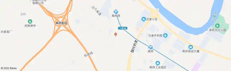 宁波高桥村_公交站地图_宁波公交_妙搜公交查询2025