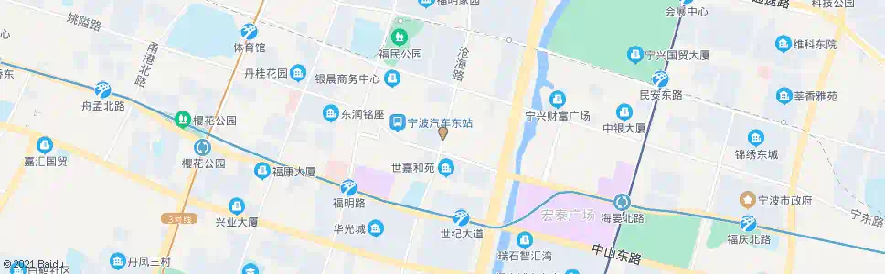 宁波沧海路宁穿路口_公交站地图_宁波公交_妙搜公交查询2025