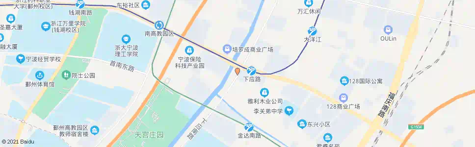 宁波朝阳荟公寓_公交站地图_宁波公交_妙搜公交查询2025