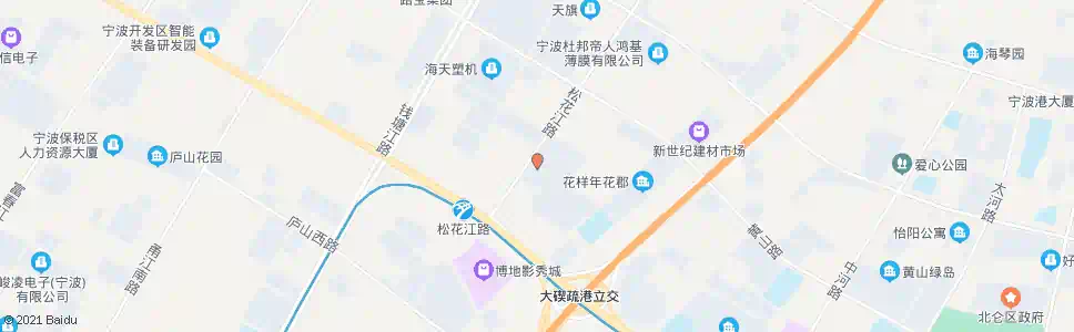宁波松花江路大港五路口_公交站地图_宁波公交_妙搜公交查询2025