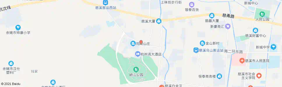 宁波阳明山庄_公交站地图_宁波公交_妙搜公交查询2025