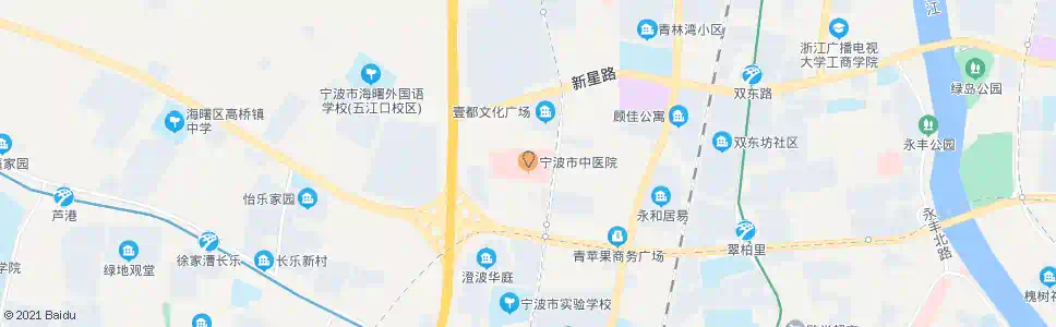 宁波市中医院东_公交站地图_宁波公交_妙搜公交查询2025