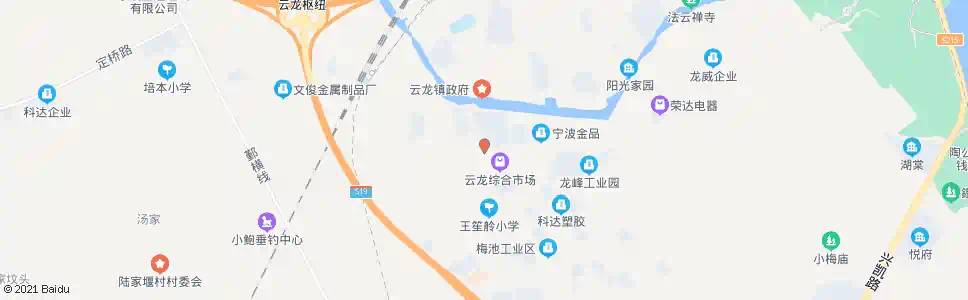 宁波云龙农贸市场_公交站地图_宁波公交_妙搜公交查询2025