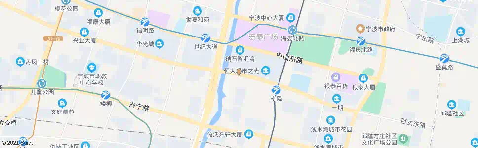 宁波百丈东路江澄南路口_公交站地图_宁波公交_妙搜公交查询2025