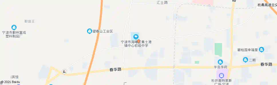 宁波集仕港中学_公交站地图_宁波公交_妙搜公交查询2025