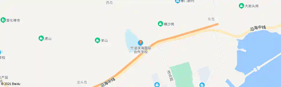 宁波滨海国际合作学校_公交站地图_宁波公交_妙搜公交查询2025