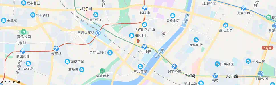 宁波三市立交桥(中信银行)_公交站地图_宁波公交_妙搜公交查询2025