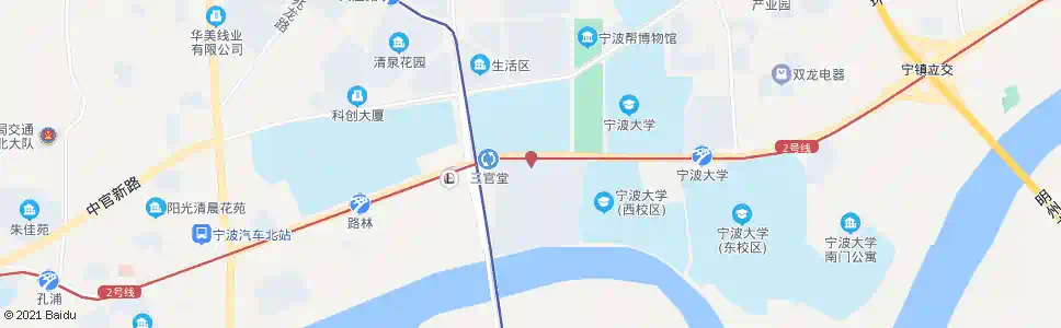 宁波三官堂(浙甬建材市场)_公交站地图_宁波公交_妙搜公交查询2025