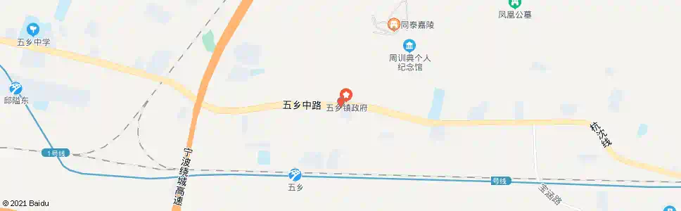 宁波五乡镇政府_公交站地图_宁波公交_妙搜公交查询2025