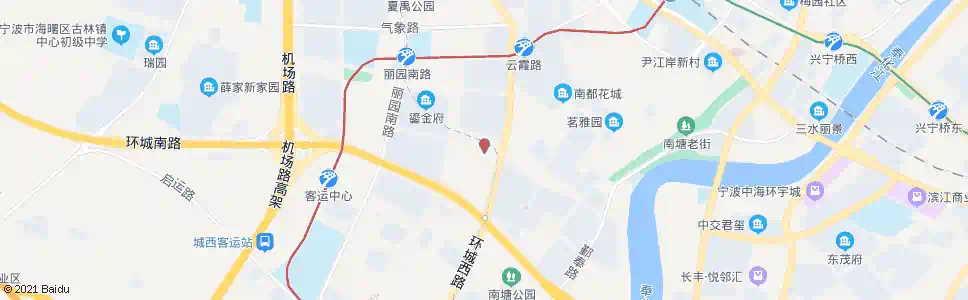 宁波南苑街环城西路口_公交站地图_宁波公交_妙搜公交查询2025