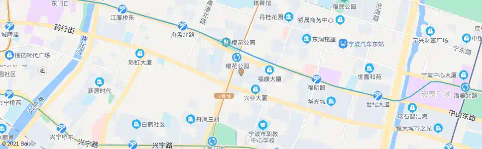 宁波华侨城_公交站地图_宁波公交_妙搜公交查询2025