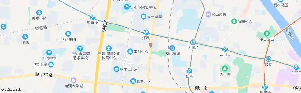 宁波白云庄(沁园街)_公交站地图_宁波公交_妙搜公交查询2025