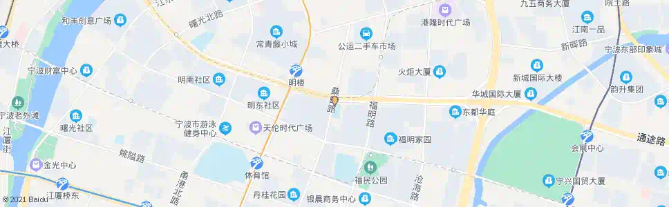 宁波江东第二实验小学_公交站地图_宁波公交_妙搜公交查询2025