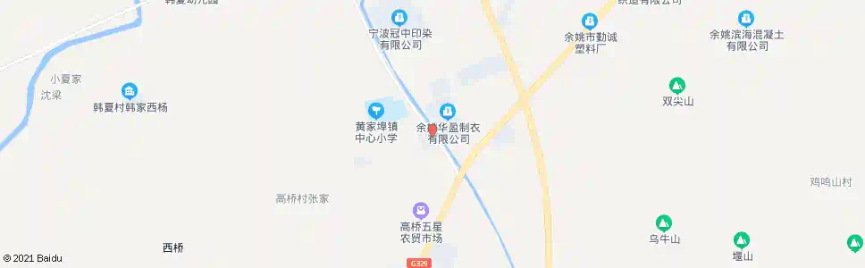 宁波黄家埠镇政府_公交站地图_宁波公交_妙搜公交查询2025