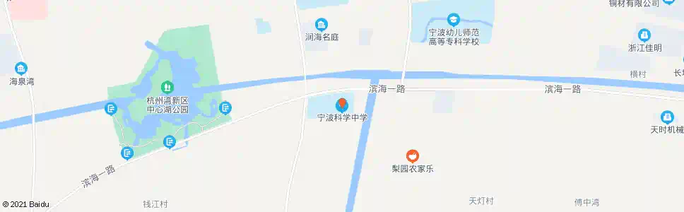 宁波科学中学(北)_公交站地图_宁波公交_妙搜公交查询2025