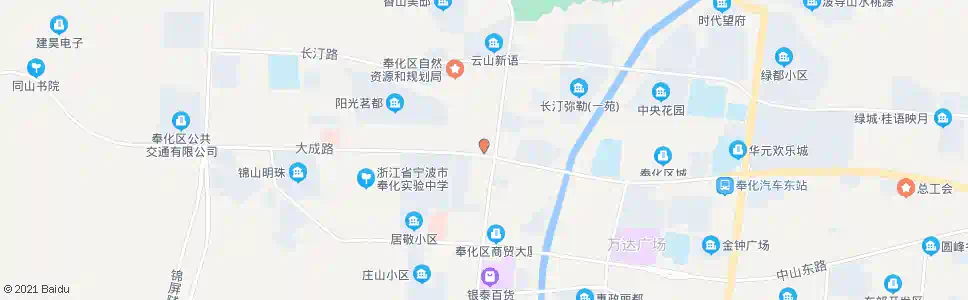 宁波奉化中国银行_公交站地图_宁波公交_妙搜公交查询2025